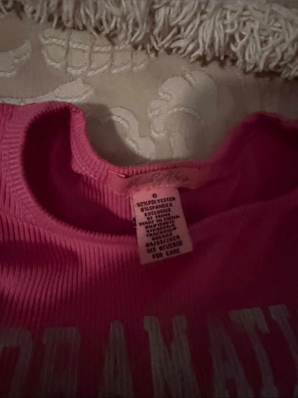 Kids Two-Piece Pink Pant Set